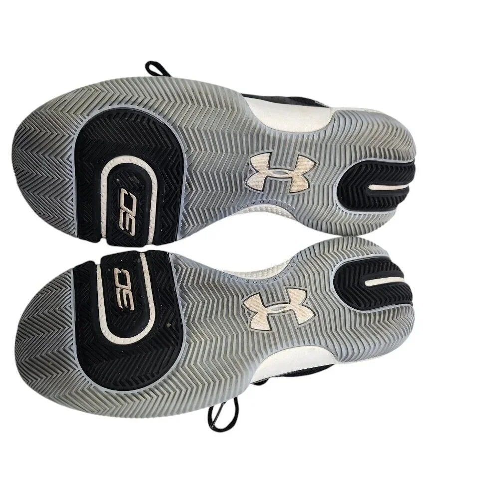 Under Armour Sc 3zer0 IV Basketball Shoes Unisex Mid-Top Black‎ Youth Size 7